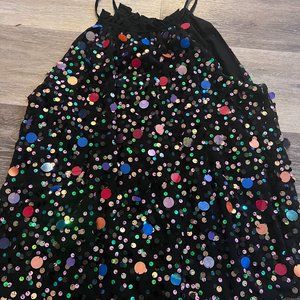 Moulinette Sours by Anthropologie Size Medium Women's Sequins Top New years Top
